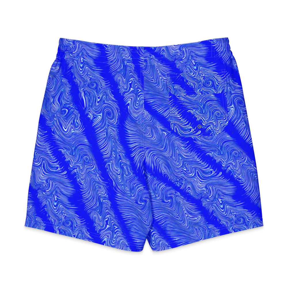 Electric Current on Men's Board Shorts — Back