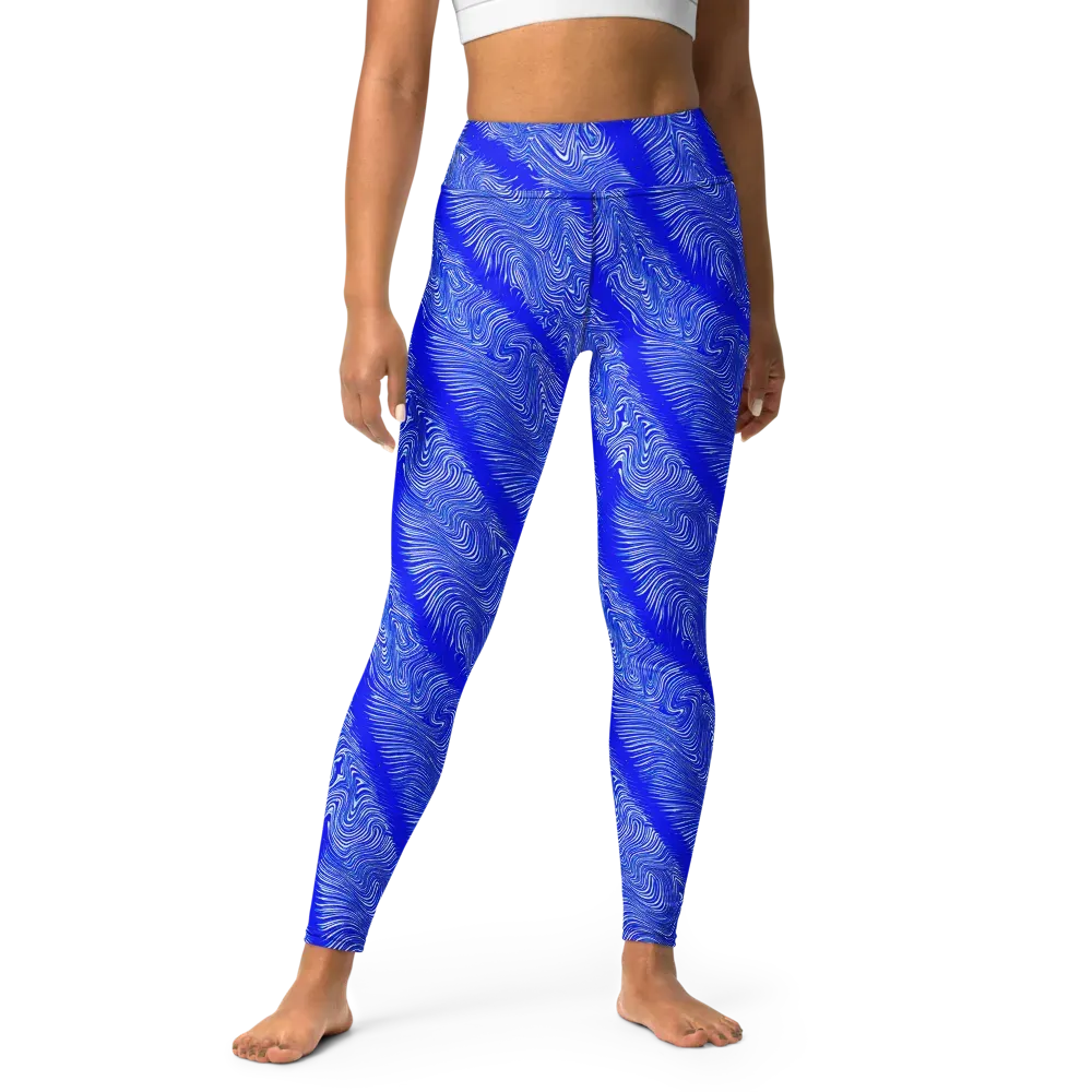 Electric Current on Yoga Leggings — Front