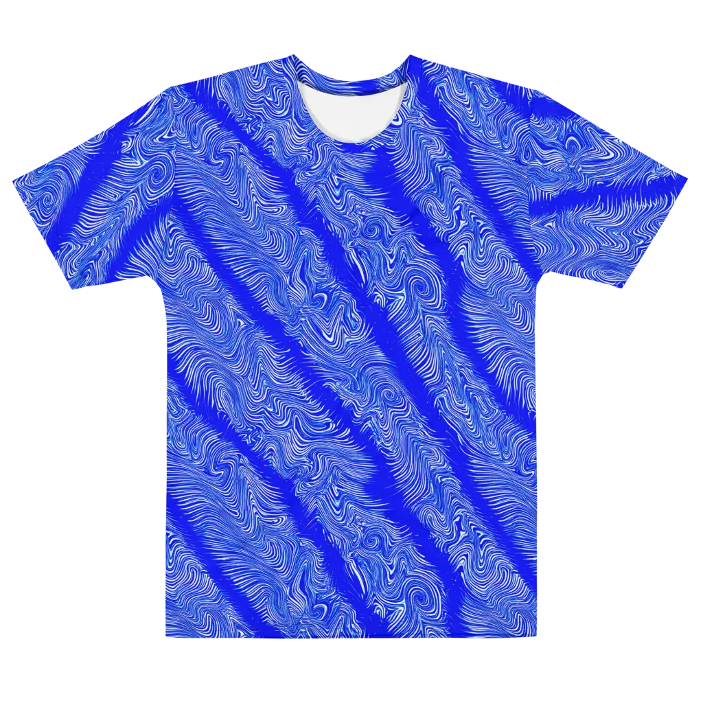 Electric Current on Men's Cotton Crew Neck T-Shirt — Front
