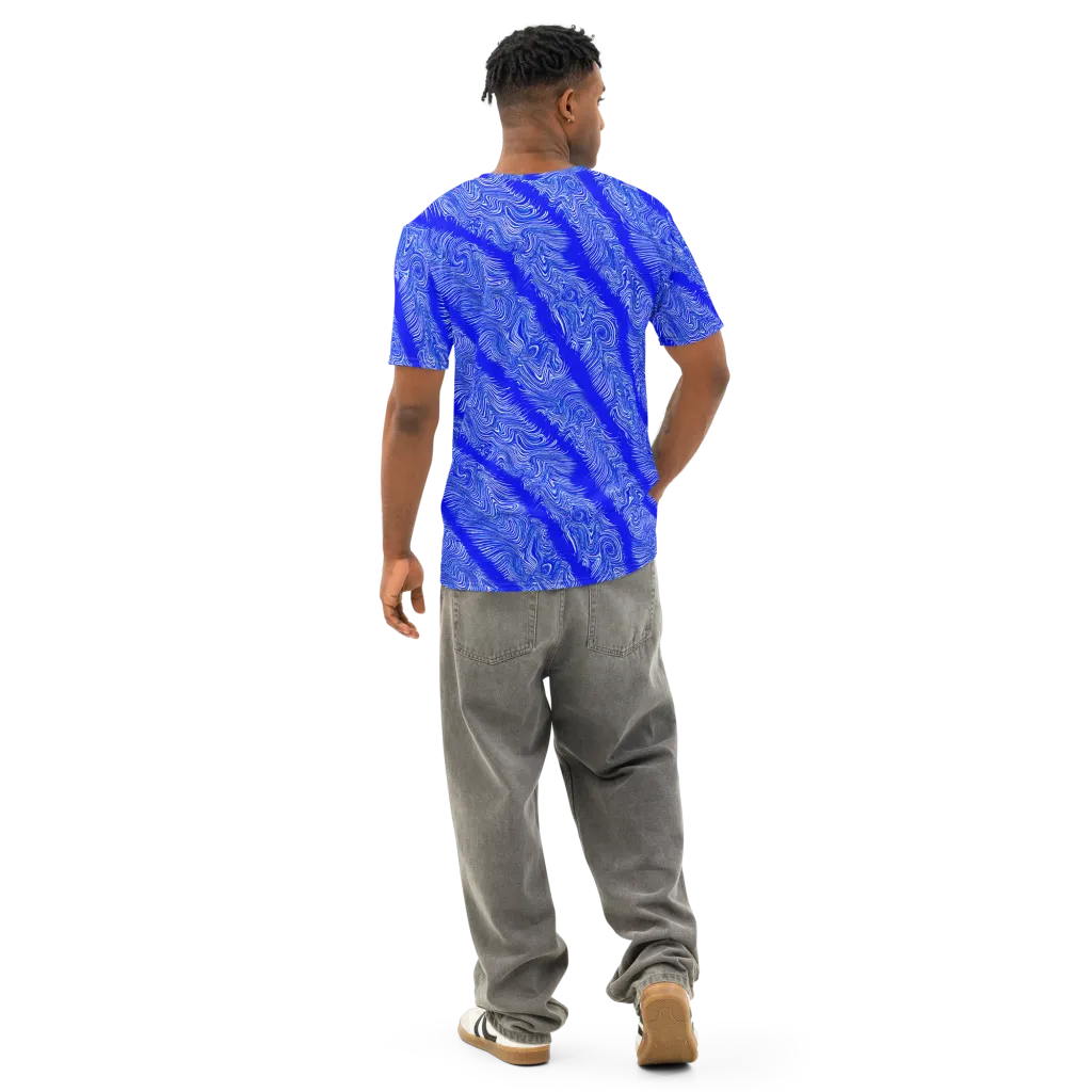 Electric Current on Men's Cotton Crew Neck T-Shirt — Back
