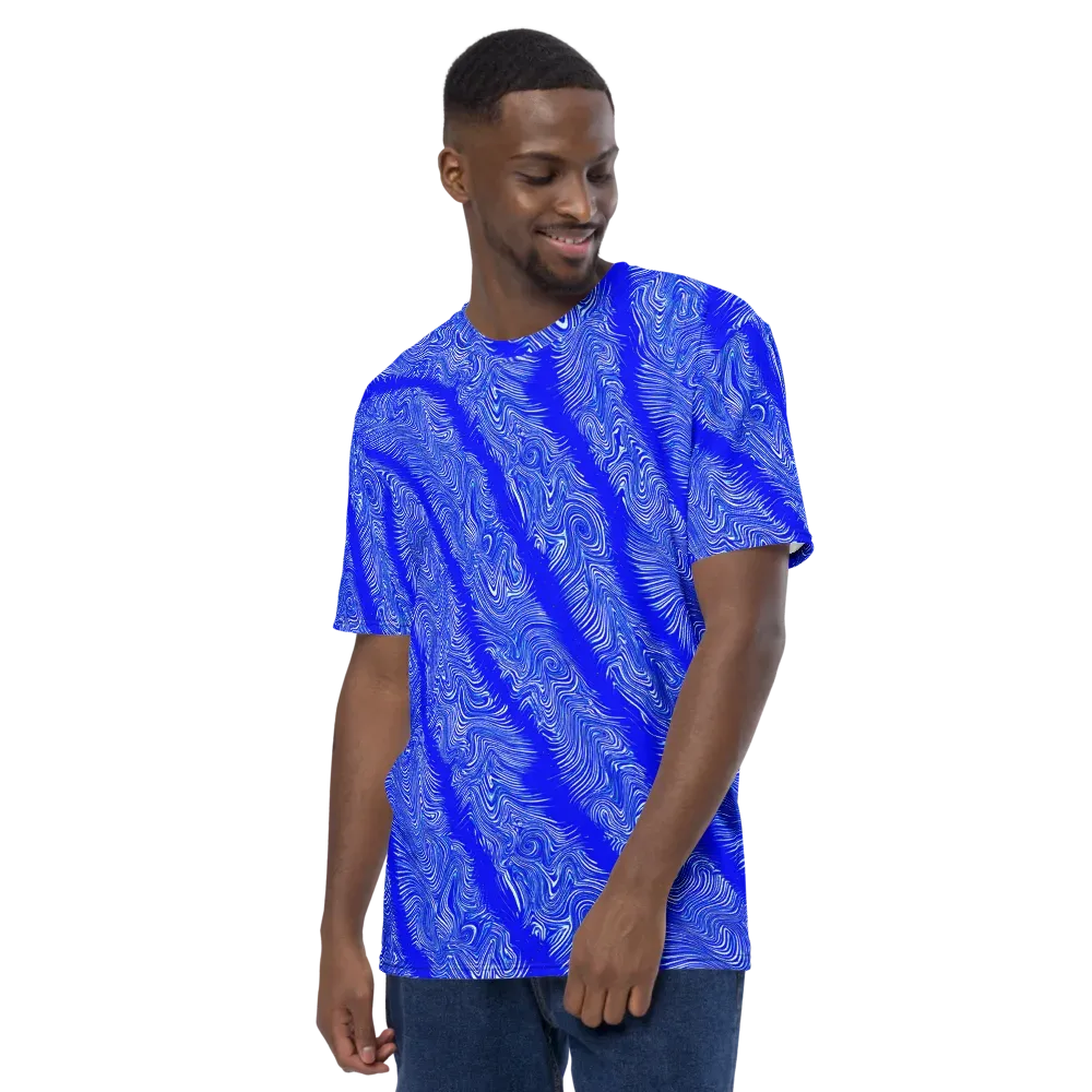 Electric Current on Men's Crew Neck T-Shirt — Left