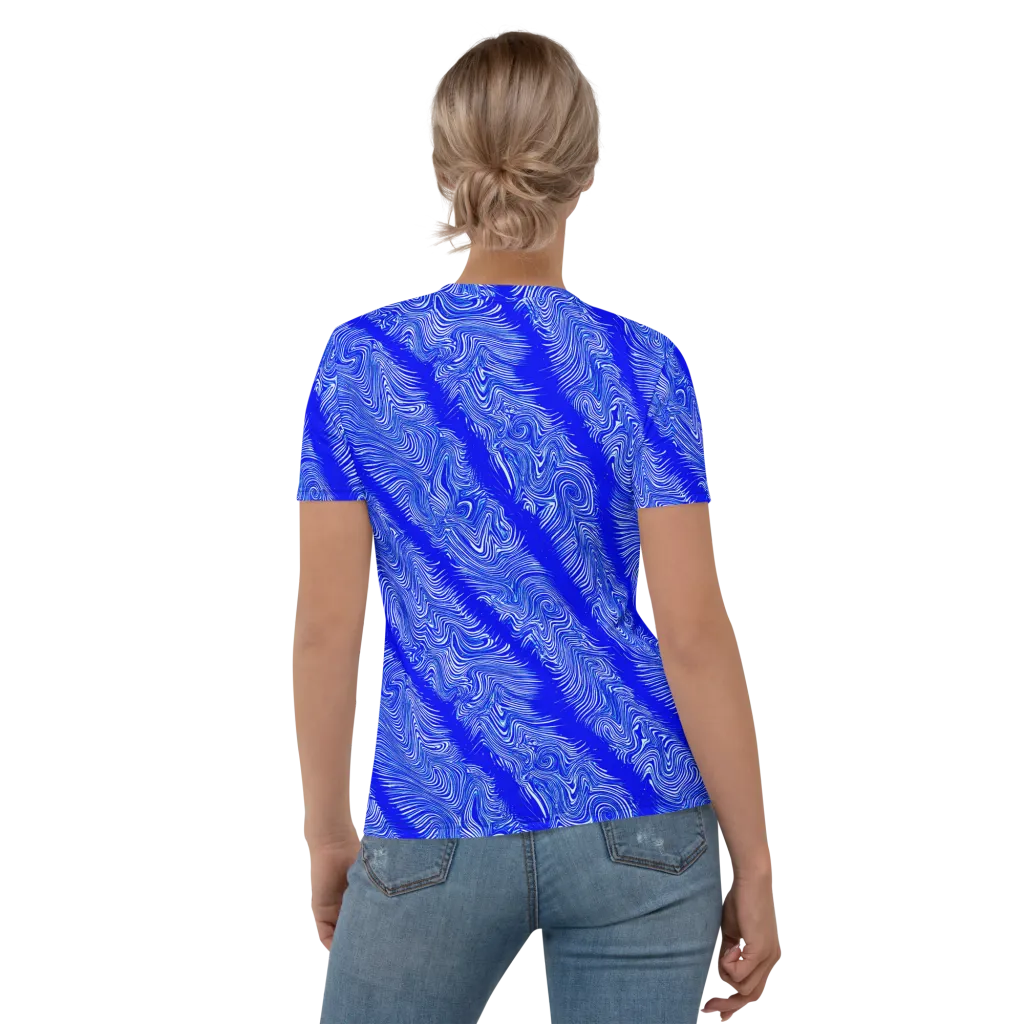 Electric Current on Women's Crew Neck T-Shirt — Back