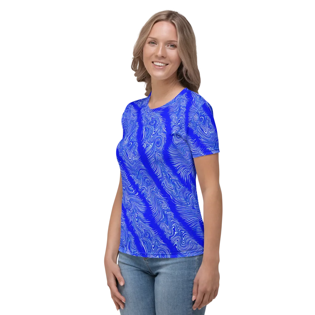 Electric Current on Women's Crew Neck T-Shirt — Left
