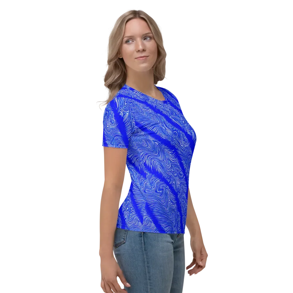 Electric Current on Women's Crew Neck T-Shirt — Right