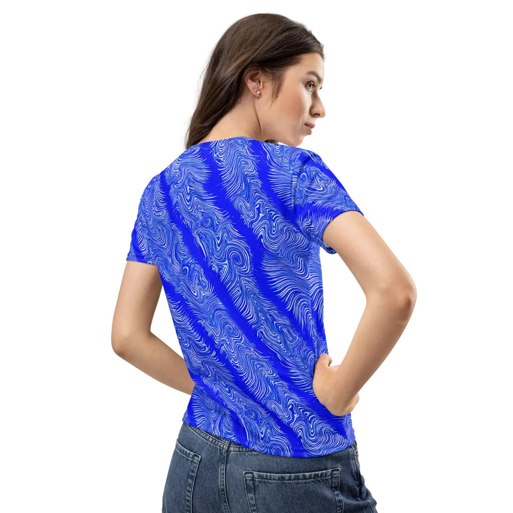 Electric Current on Women's Crew Neck T-Shirt — Back
