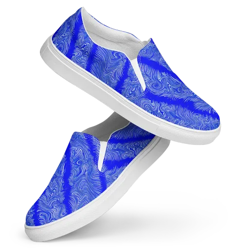 Electric Current on a Women's Slip-On Canvas Shoes