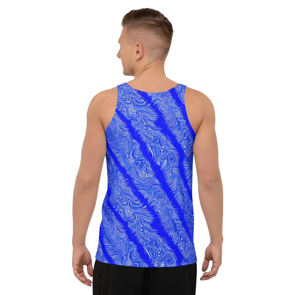 Electric Current on Men's Tank Top — Back