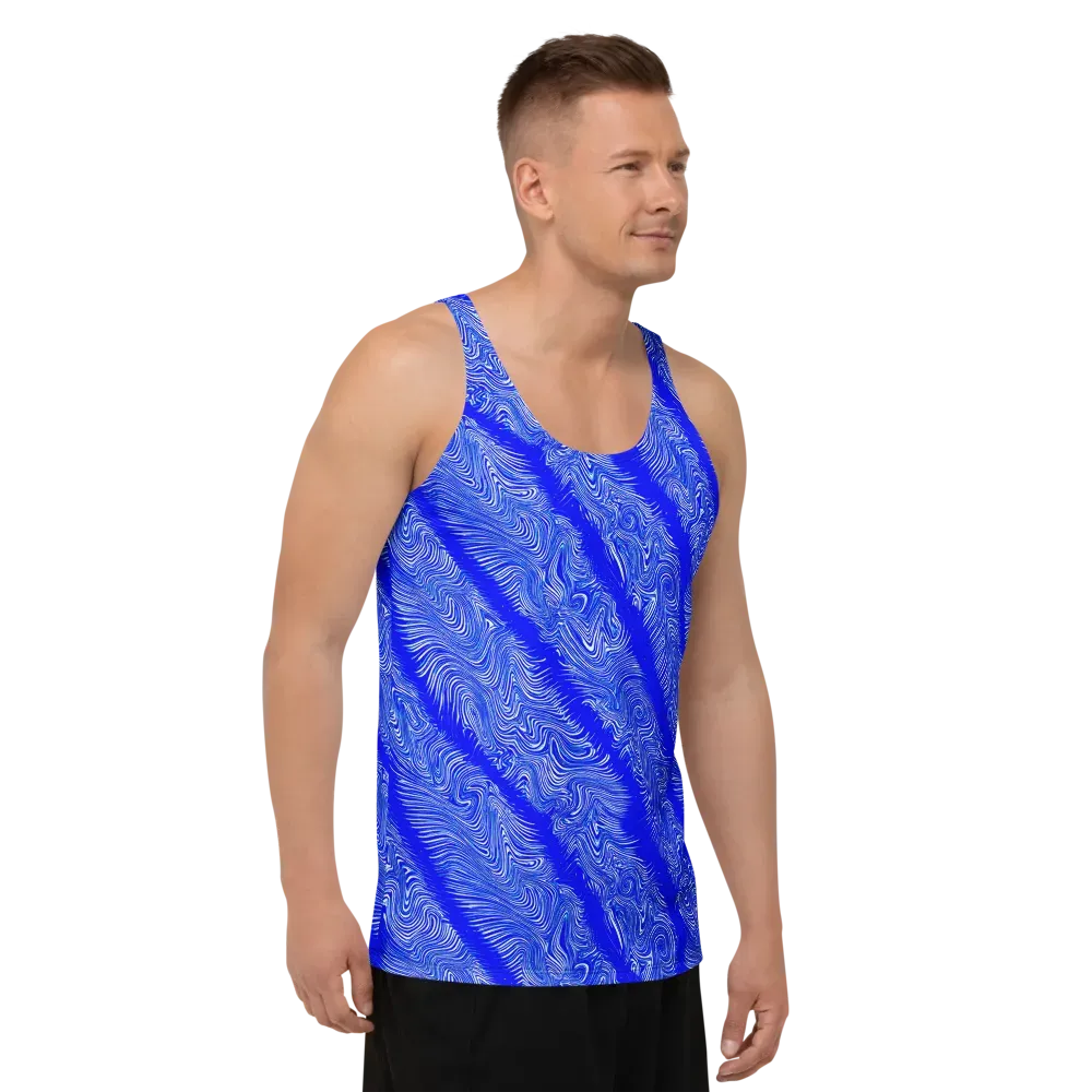 Electric Current on Men's Tank Top — Right Front