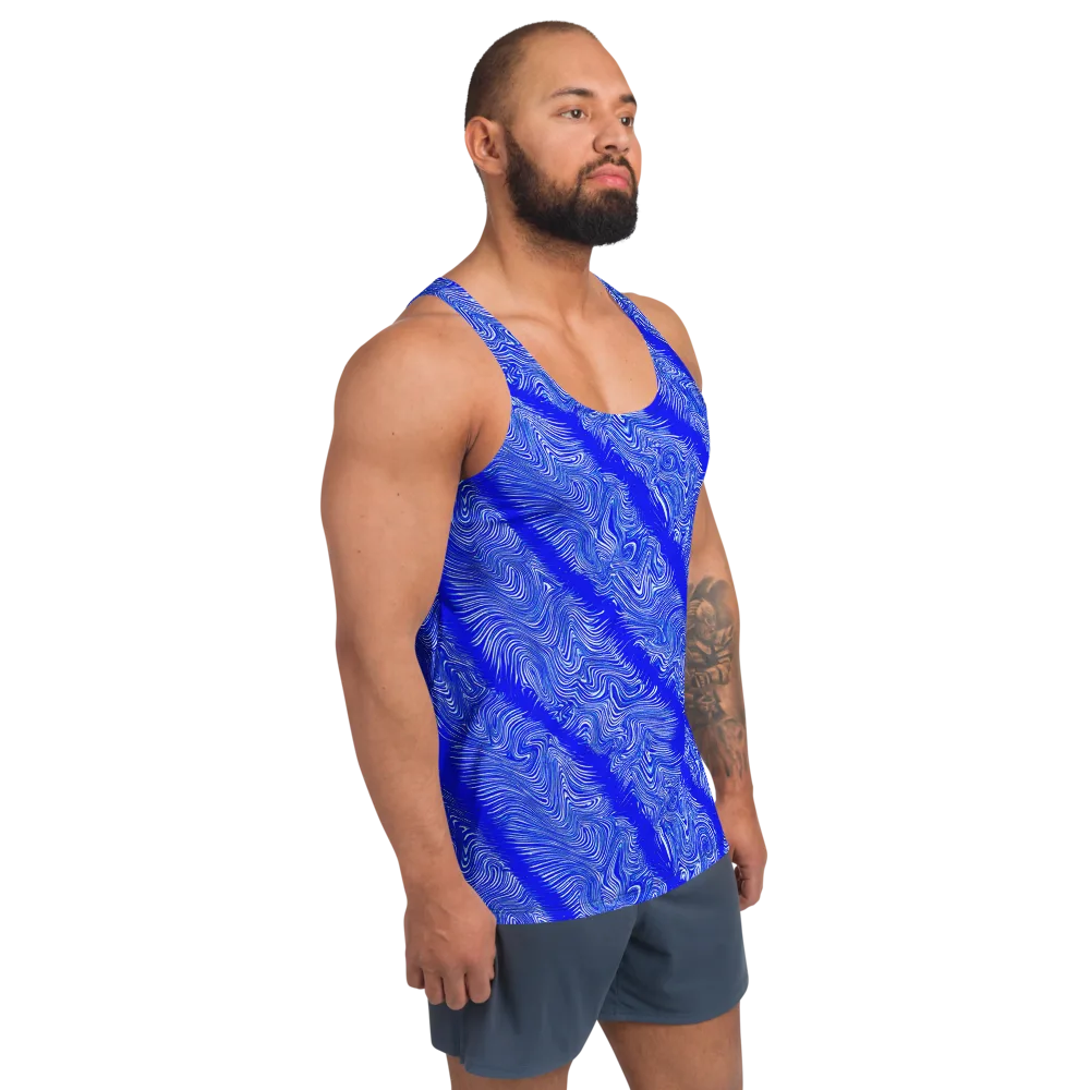 Electric Current on Men's Tank Top — Right Front