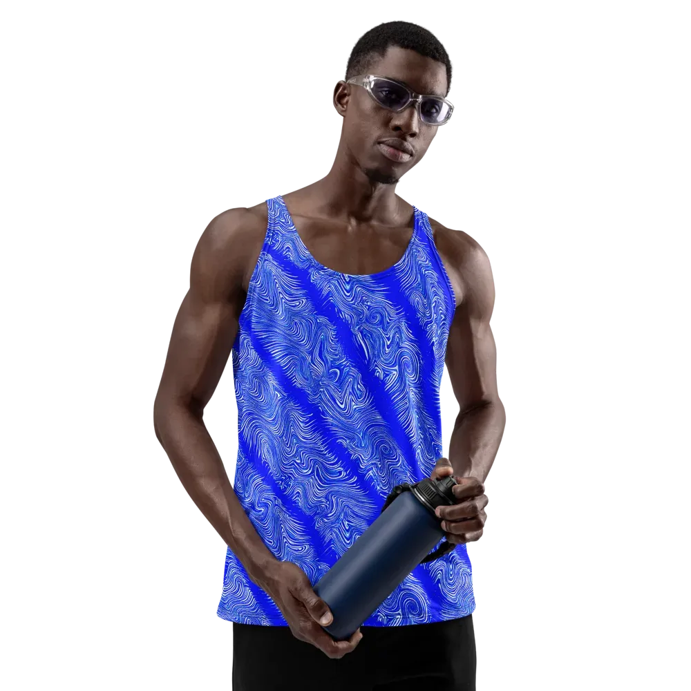 Electric Current on Men's Tank Top — Front