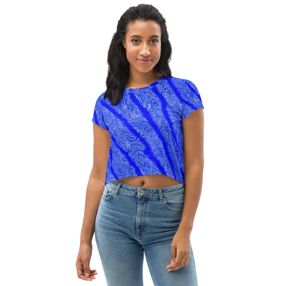 Electric Current on Crop Tee — Front