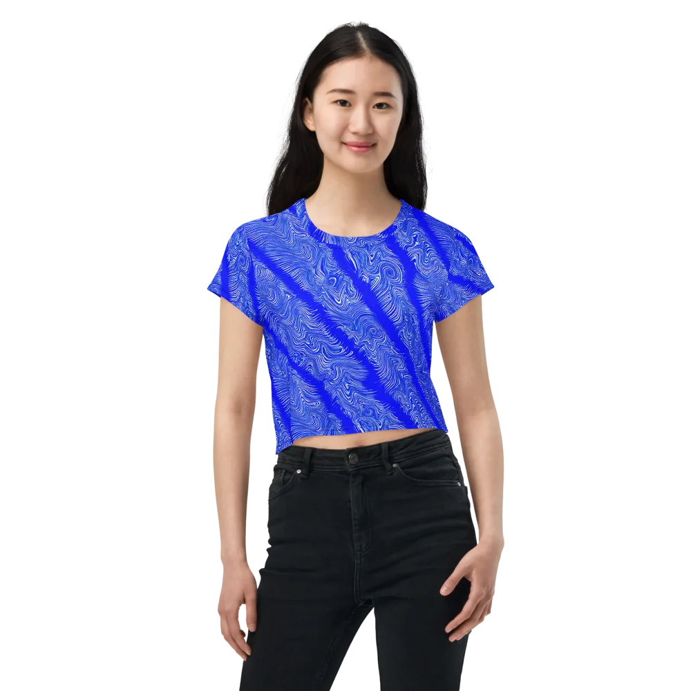 Electric Current on Crop Tee — Front