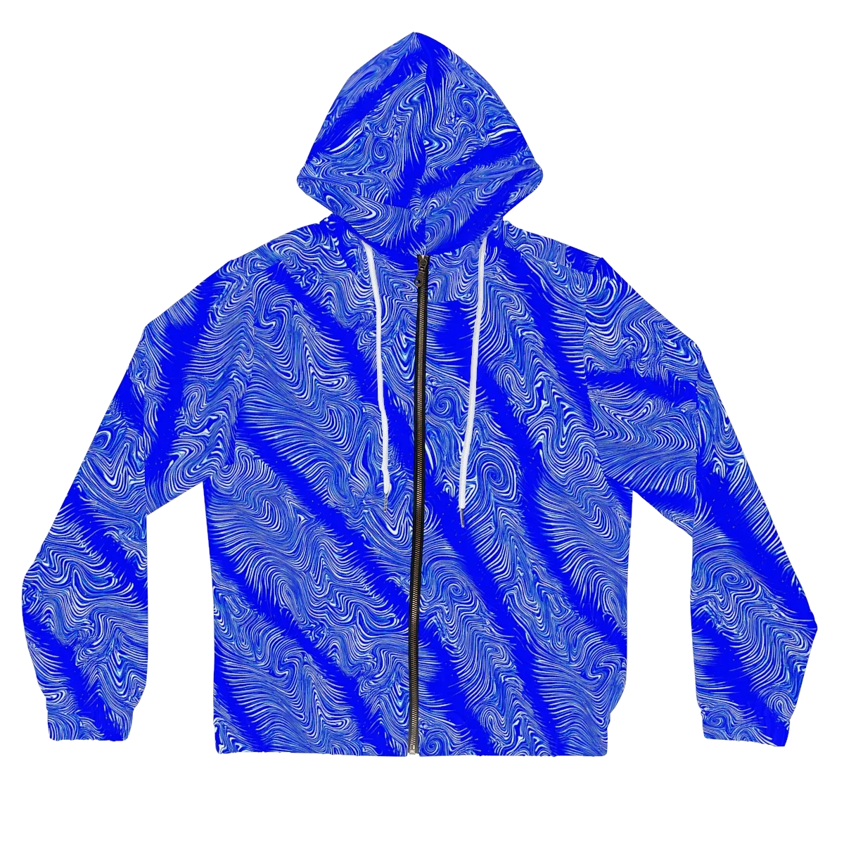 Electric Current on Women's Full-Zip Hoodie — Front