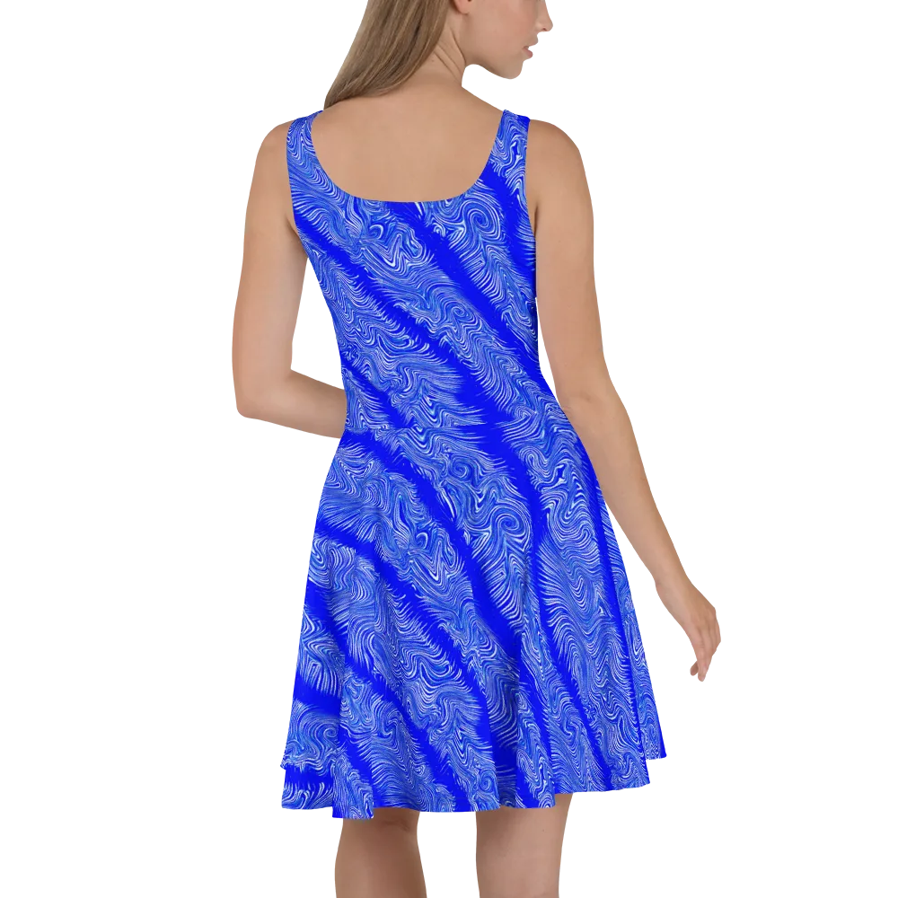 Electric Current on Skater Dress — Back