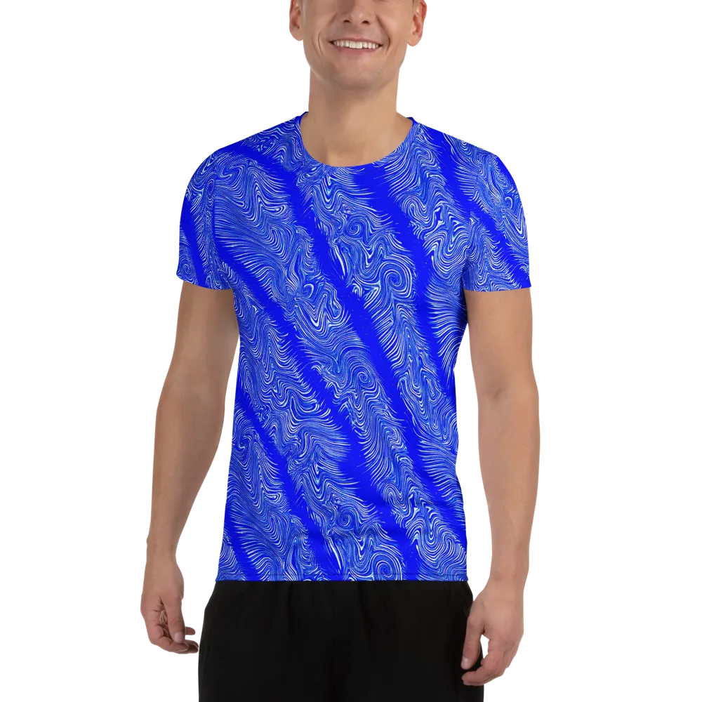 Electric Current on Men's Athletic T-Shirt — Front