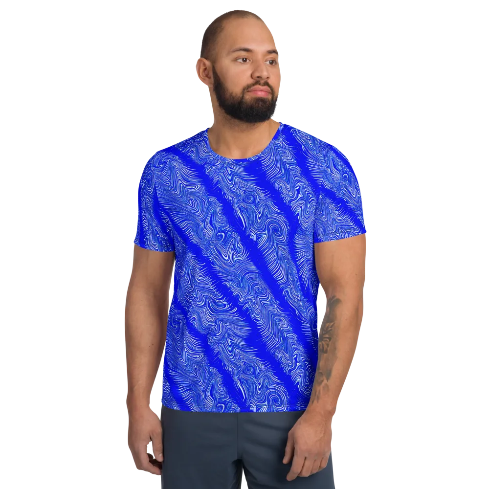 Electric Current on Men's Athletic T-Shirt — Front