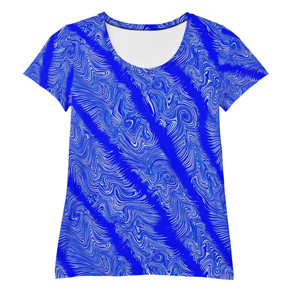 Electric Current on Women's Athletic T-Shirt — Front