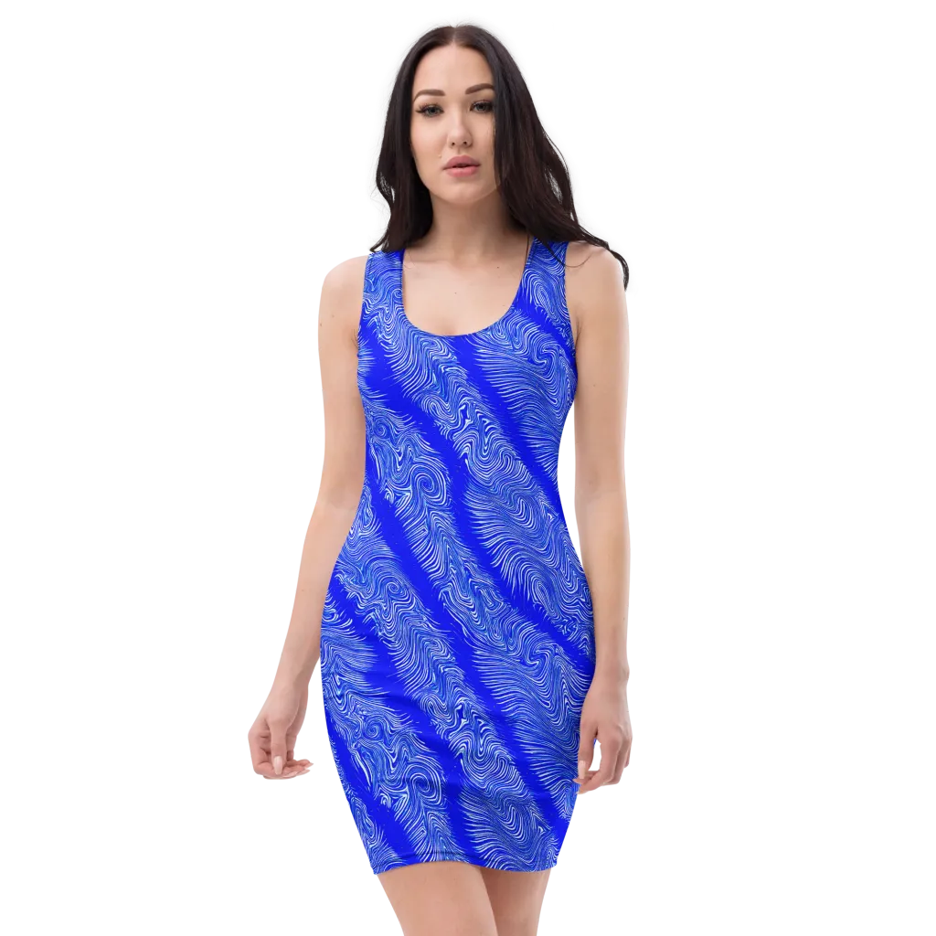 Electric Current on Bodycon Dress — Front