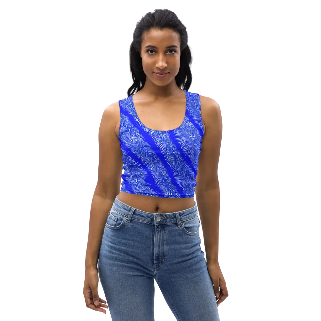 Electric Current on Crop Top — Front