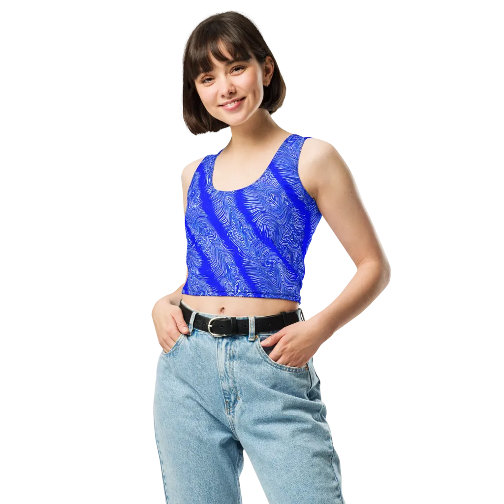 Electric Current on Crop Top — Front
