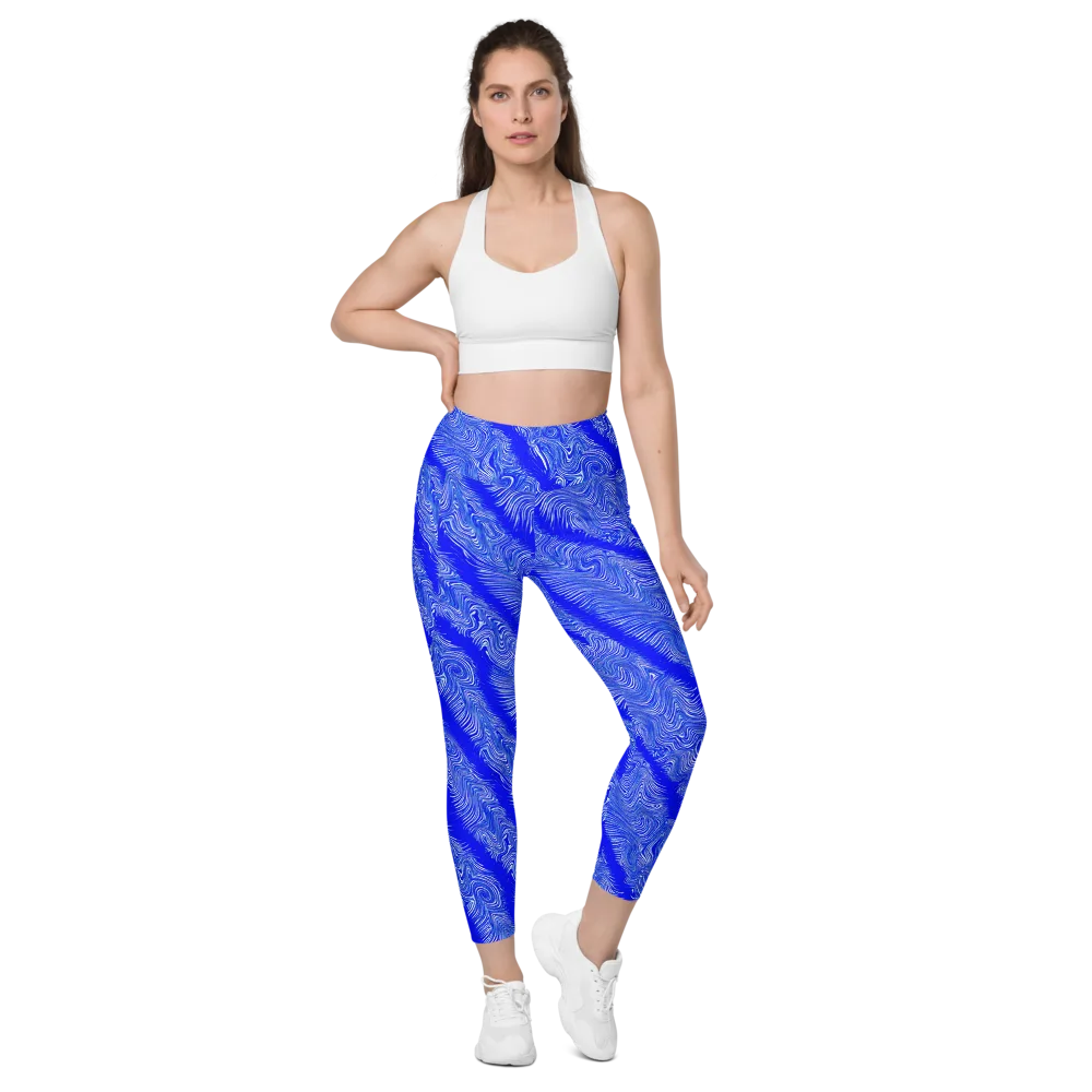 Electric Current on Leggings with Pockets — Front