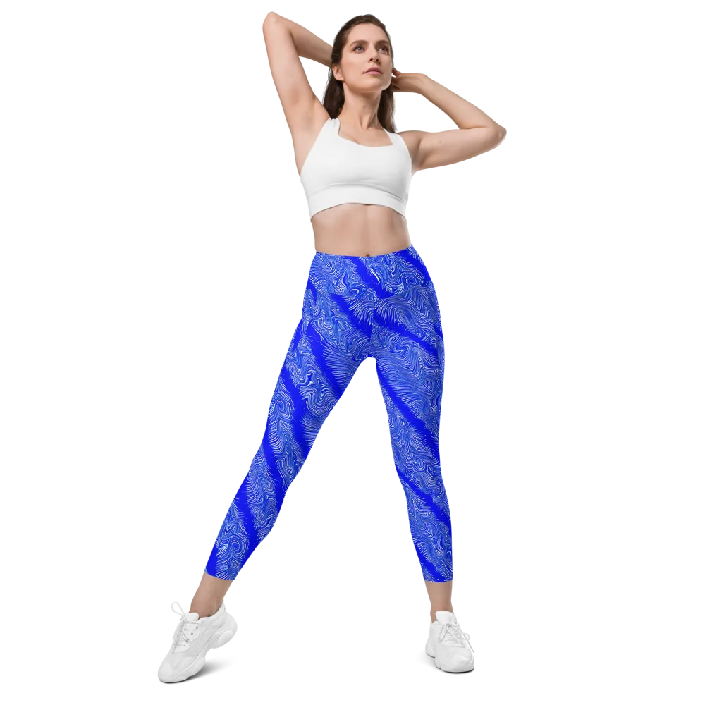 Electric Current on Leggings with Pockets — Front