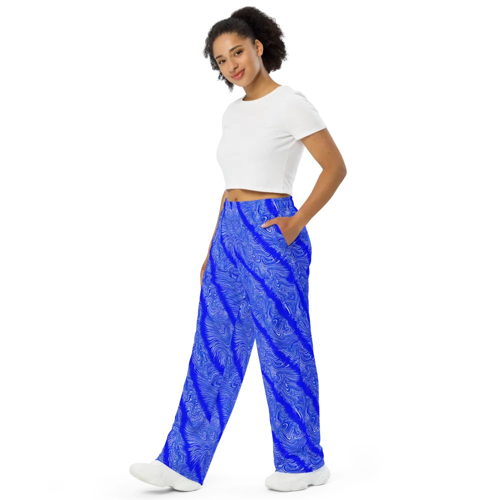 Electric Current on Wide-Leg Pants — Left Front