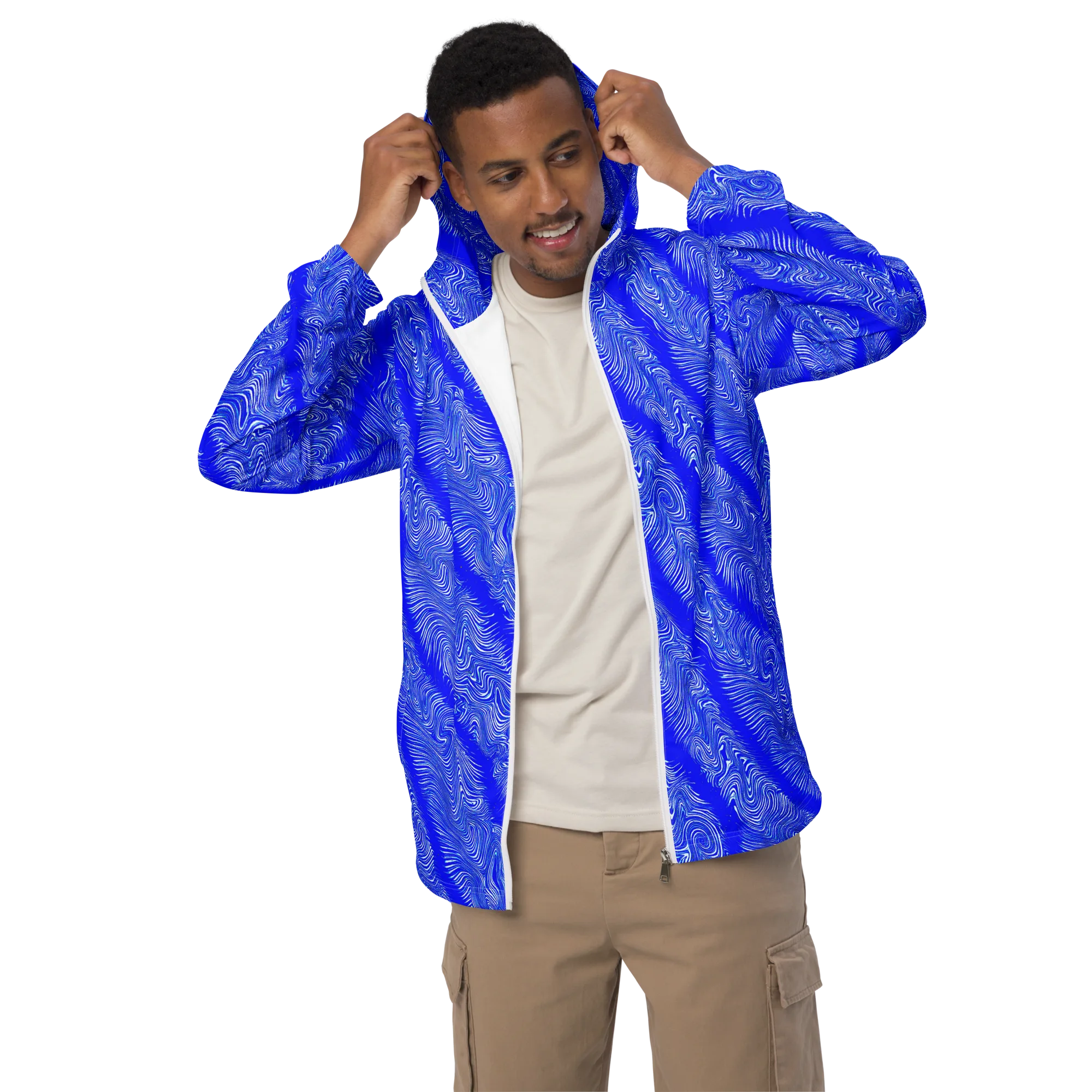 Electric Current on Men's Windbreaker — Front