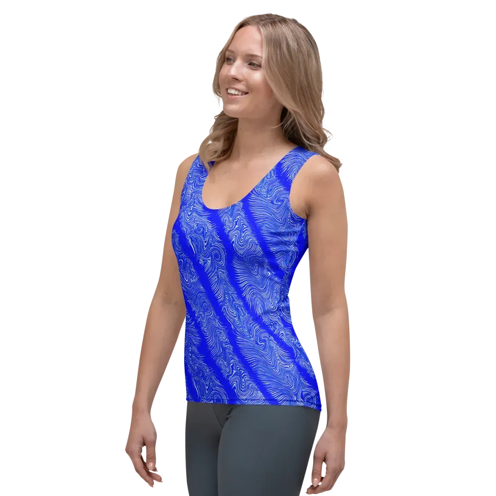 Electric Current on Women's Tank Top — Left Front