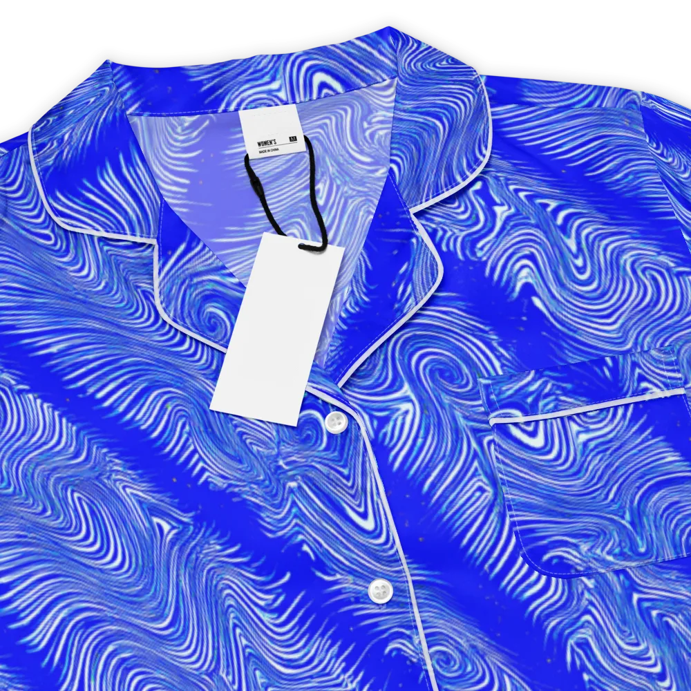 Electric Current on Women's Short Sleeve Pajama Top — Product details