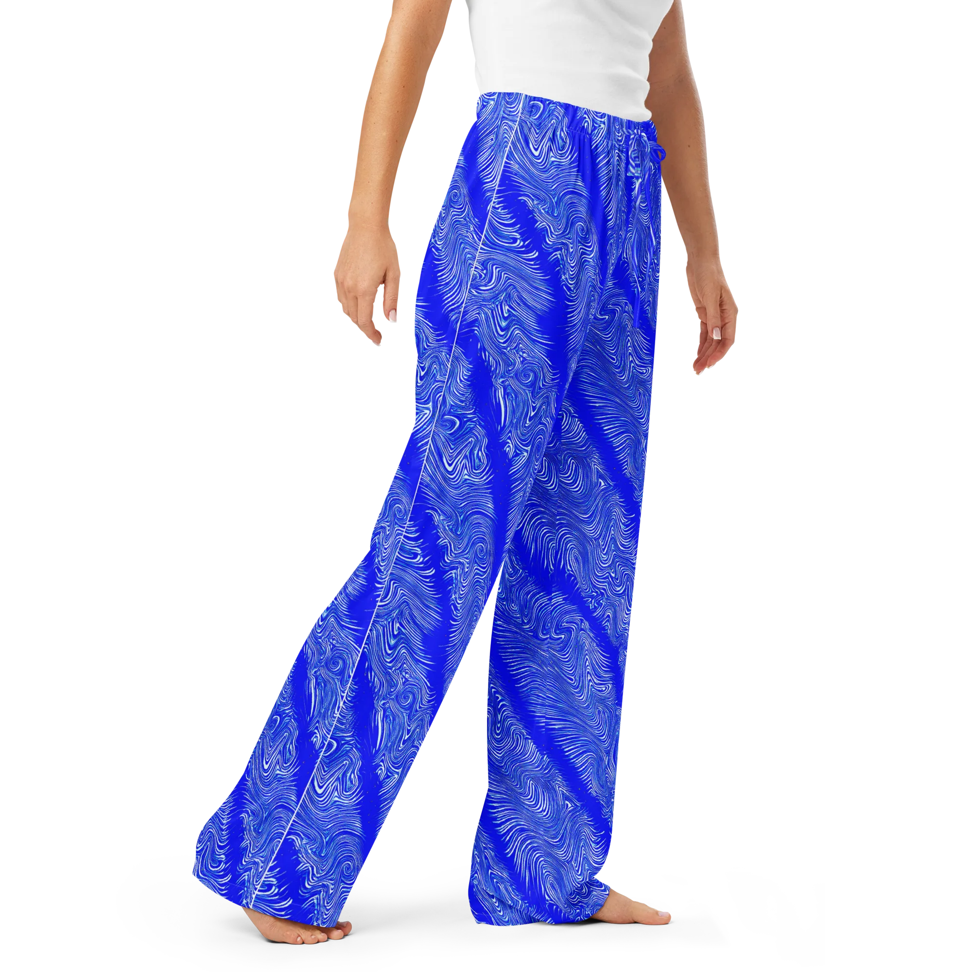 Electric Current on Women's Pajama Pants — Right Front