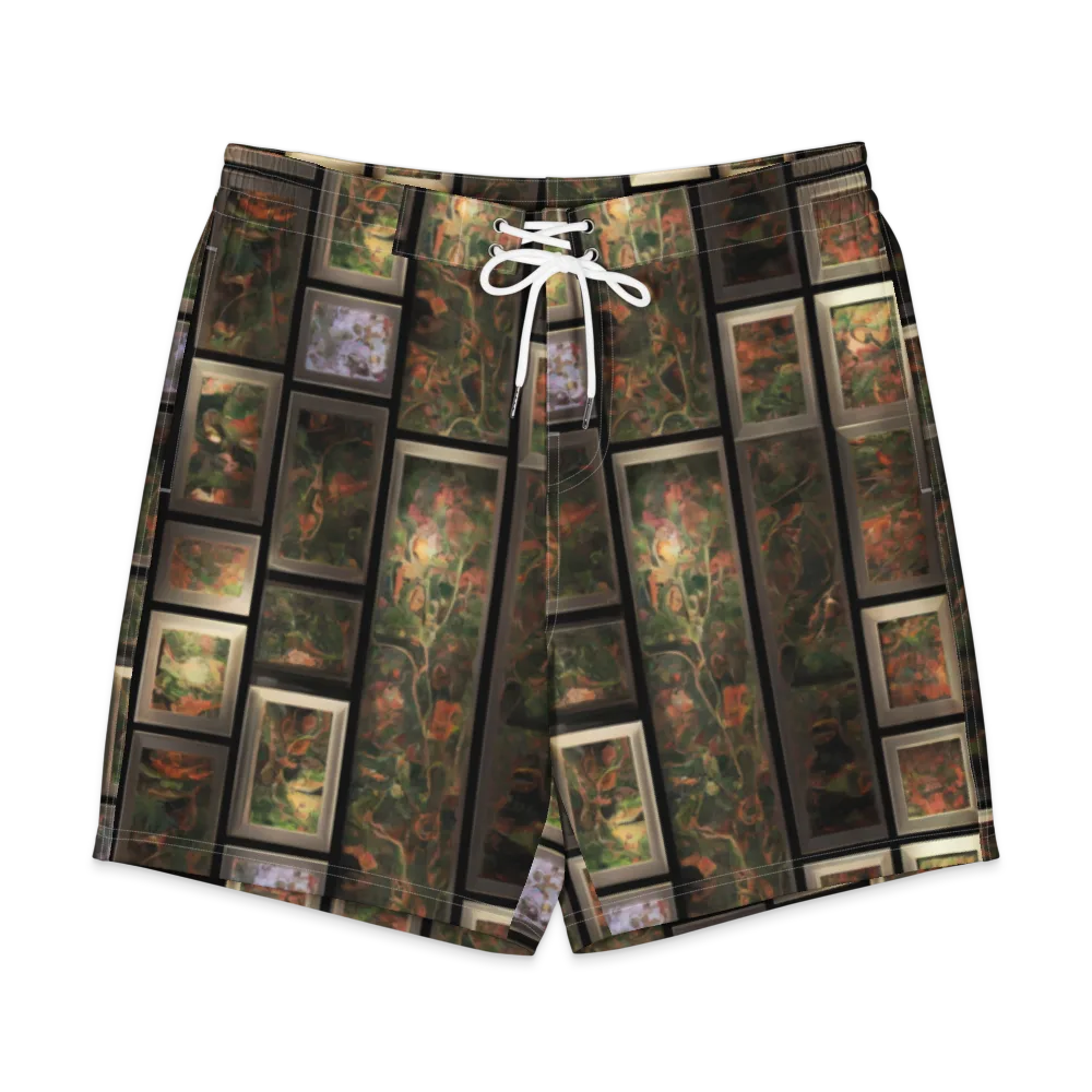Curated Wilds on Men's Board Shorts — Front