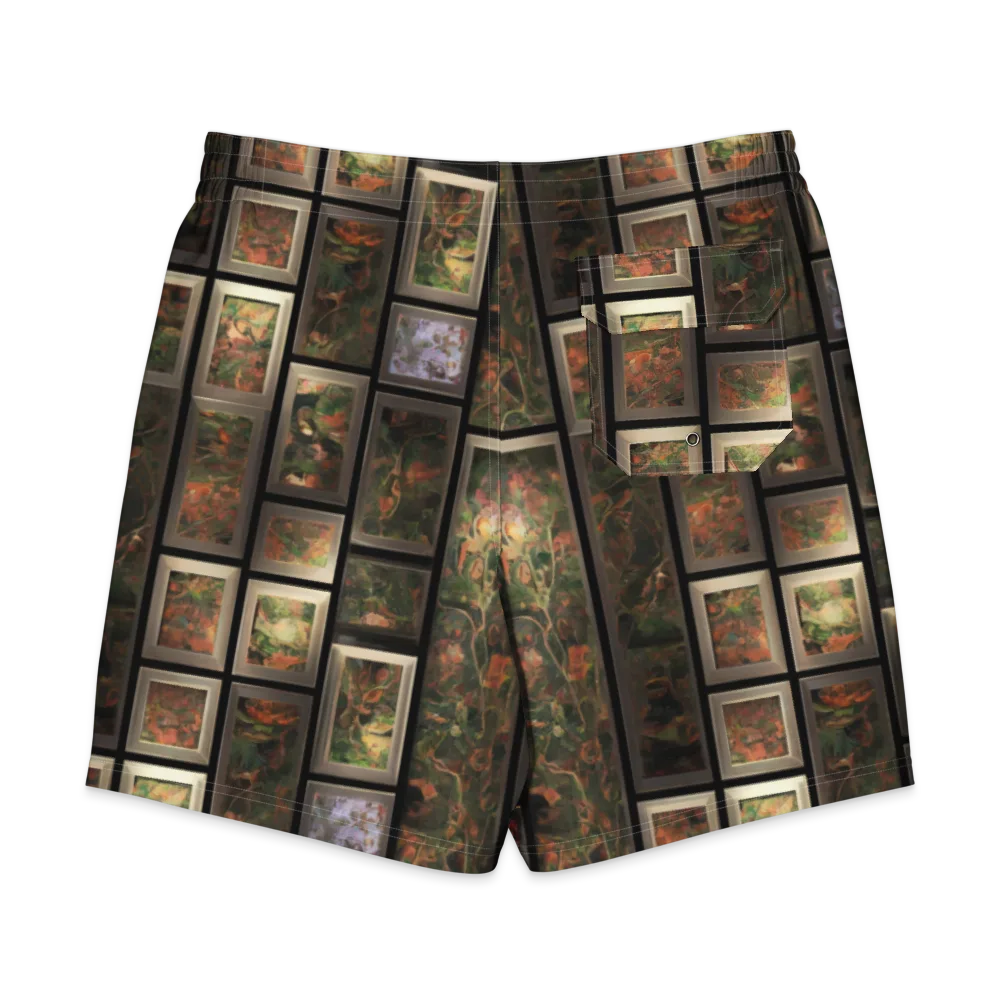Curated Wilds on Men's Board Shorts — Back