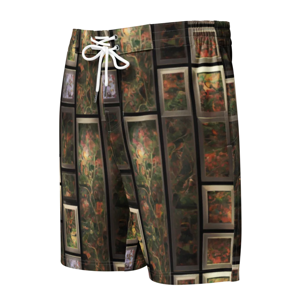 Curated Wilds on Men's Board Shorts — Front