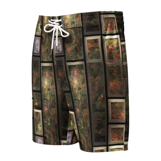 Curated Wilds on a Men's Board Shorts