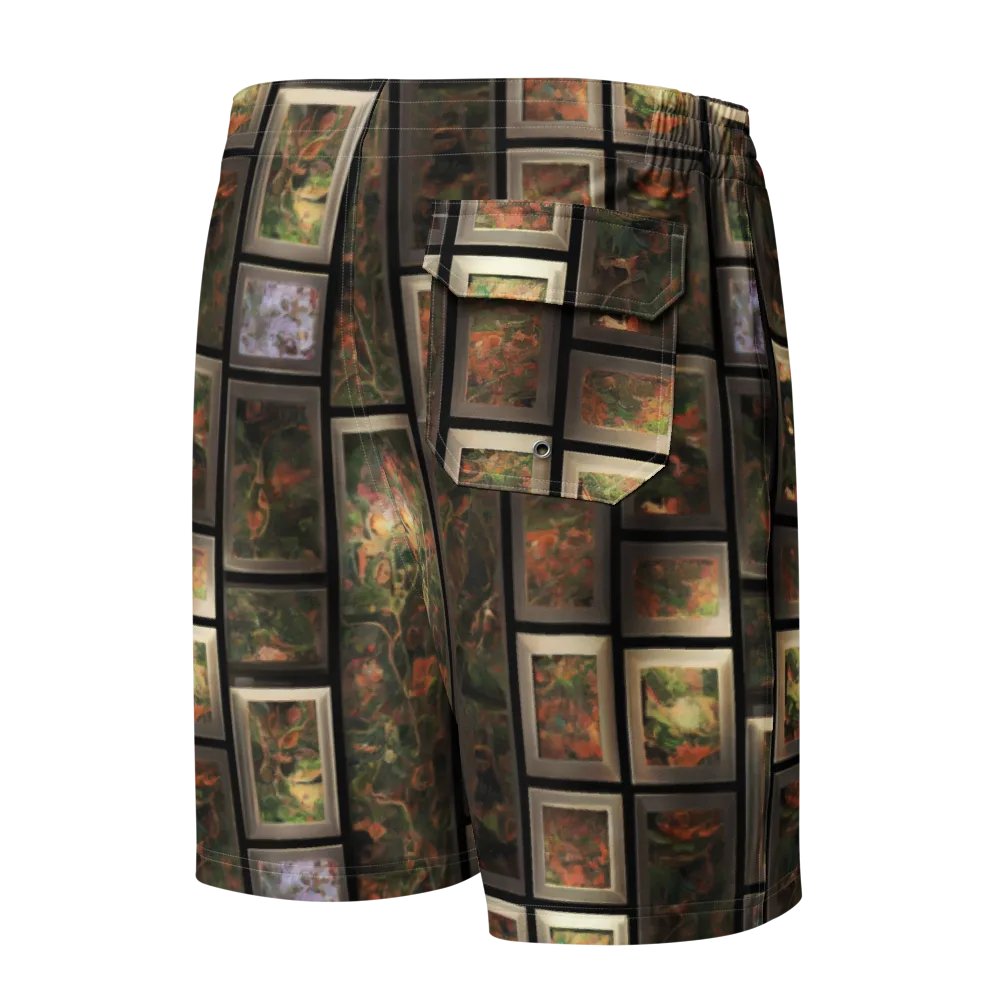 Curated Wilds on Men's Board Shorts — Back