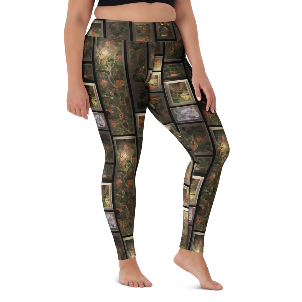 Curated Wilds on Yoga Leggings — Front