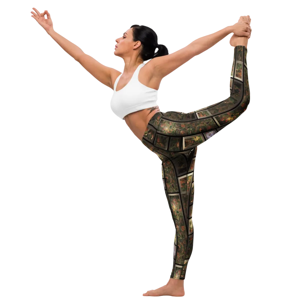 Curated Wilds on Yoga Leggings — Left