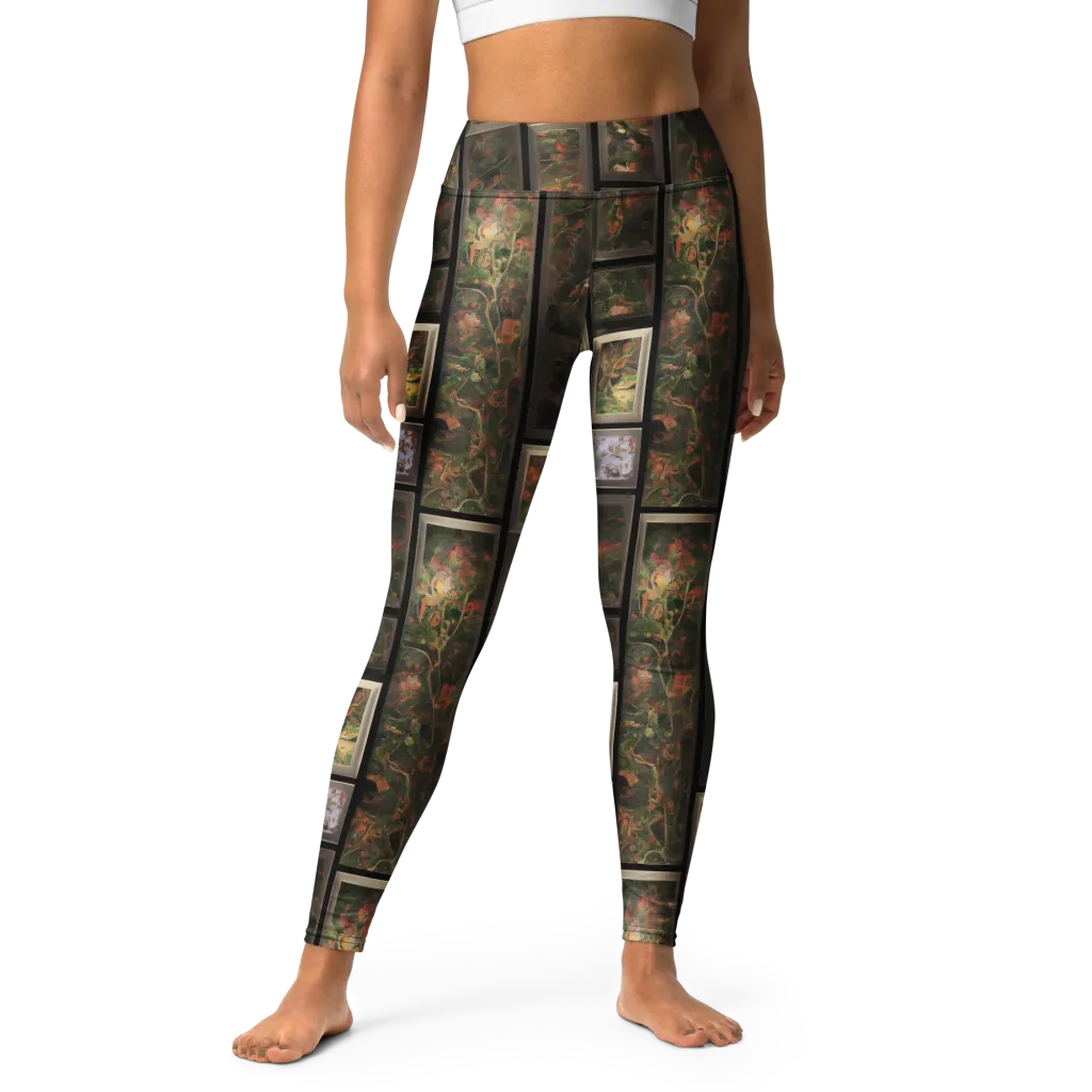 Curated Wilds on Yoga Leggings — Front