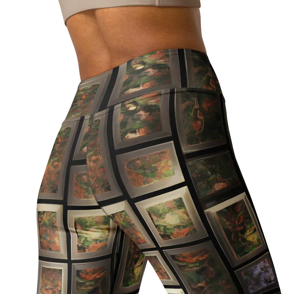 Curated Wilds on Yoga Leggings — Back