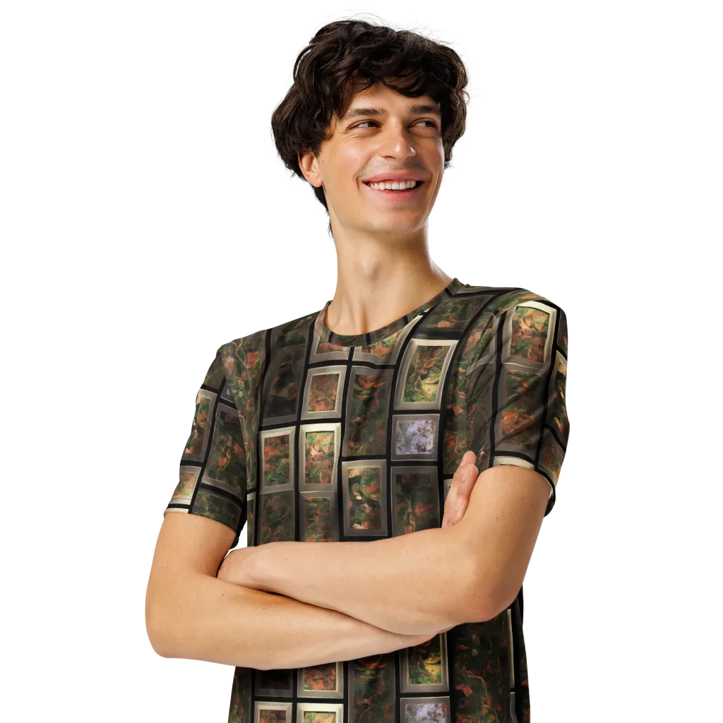 Curated Wilds on Men's Crew Neck T-Shirt — Left Front