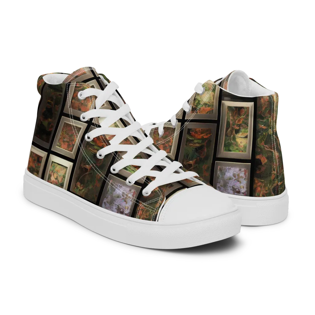 Curated Wilds on Men's High Top Canvas Shoes — Right
