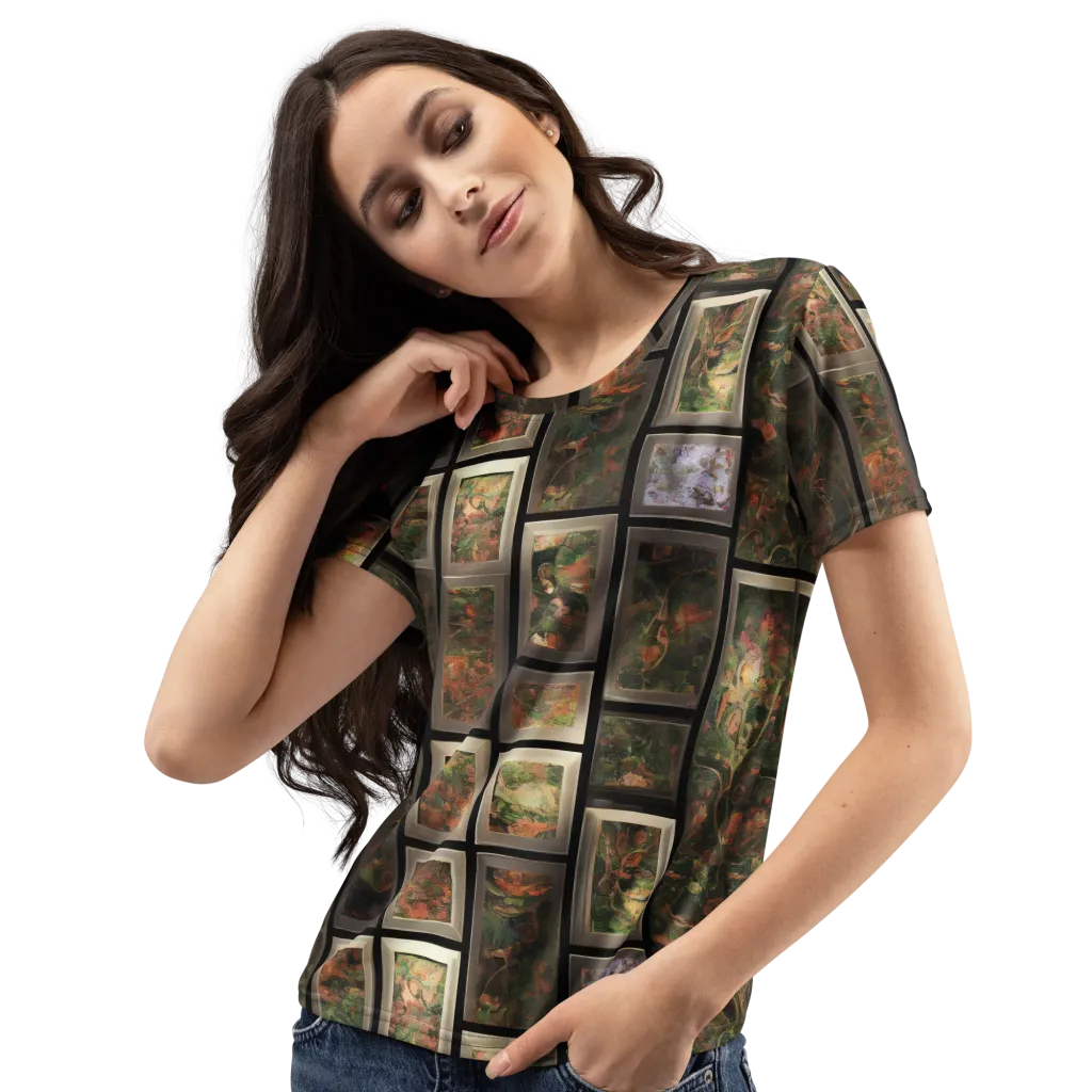 Curated Wilds on Women's Crew Neck T-Shirt — Left Front