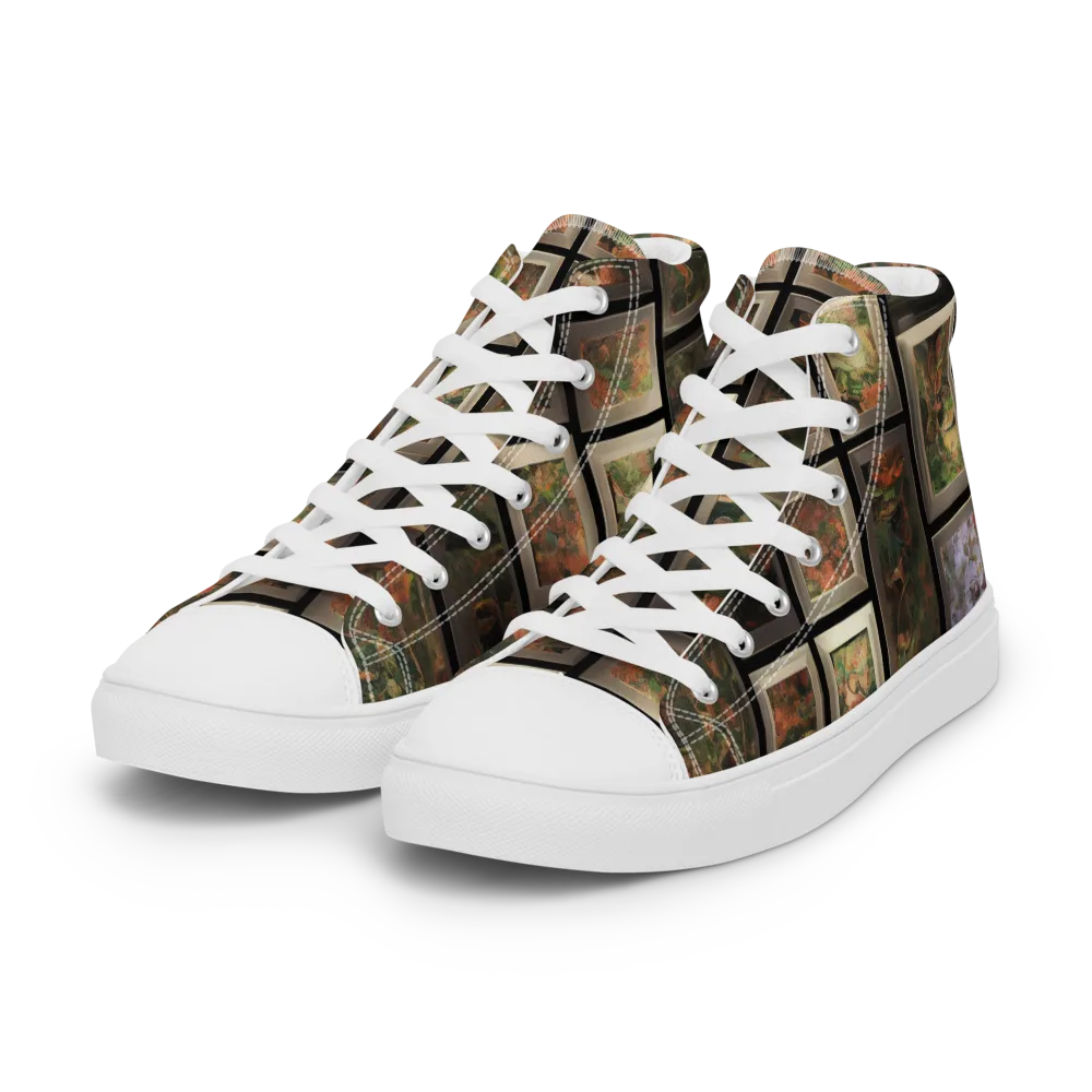 Curated Wilds on Women's High Top Canvas Shoes — Left Front