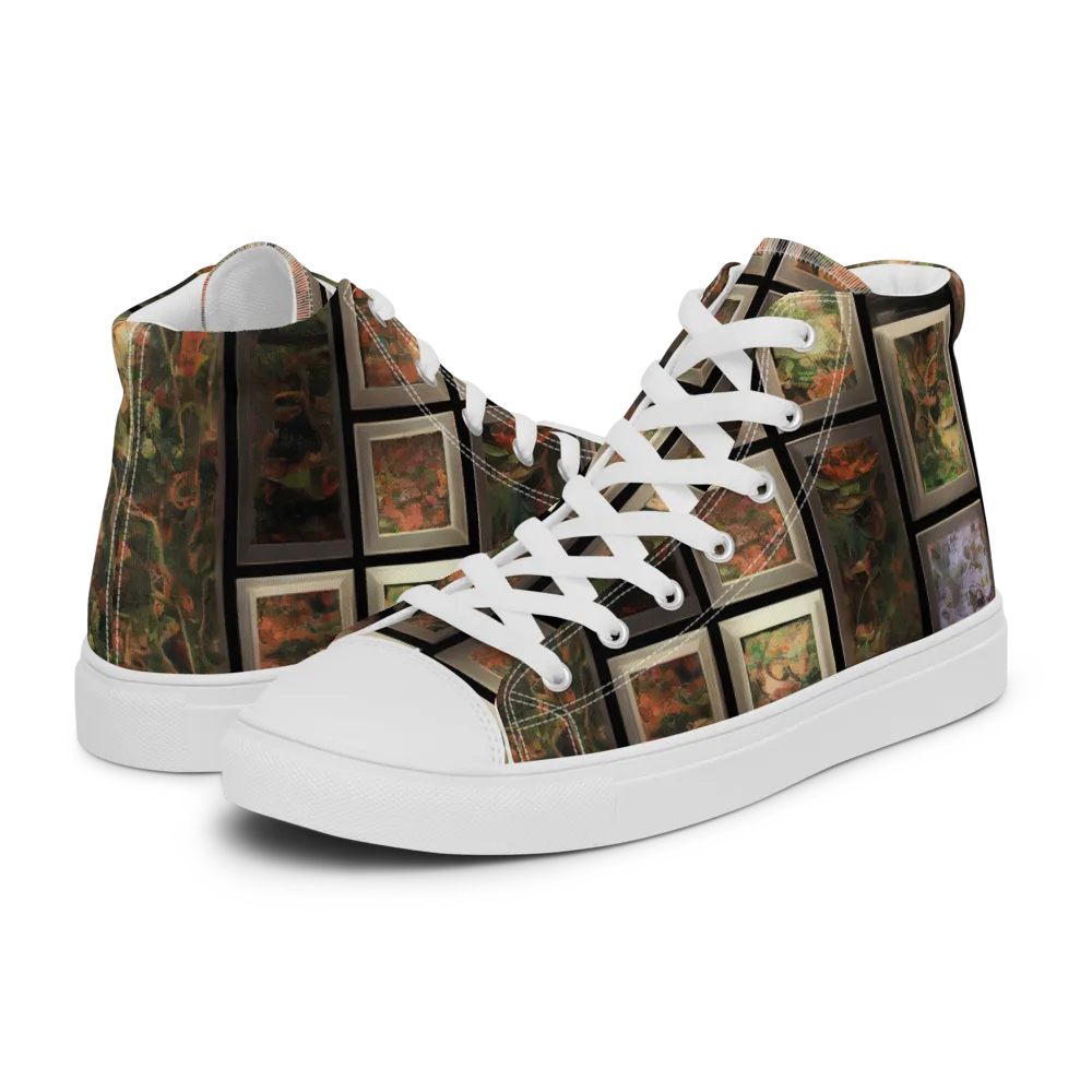 Curated Wilds on Women's High Top Canvas Shoes — Left