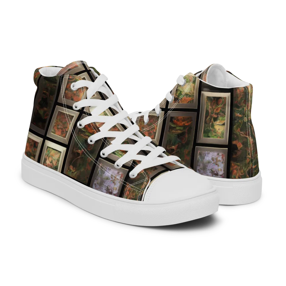 Curated Wilds on Women's High Top Canvas Shoes — Right