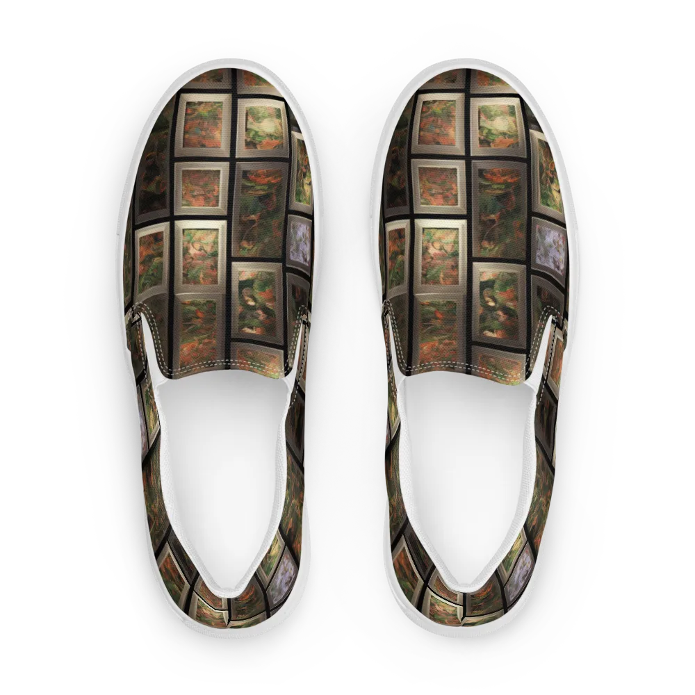 Curated Wilds on Men's Slip-On Canvas Shoes — Front