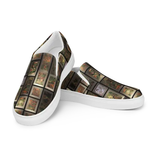 Curated Wilds on a Men's Slip-On Canvas Shoes
