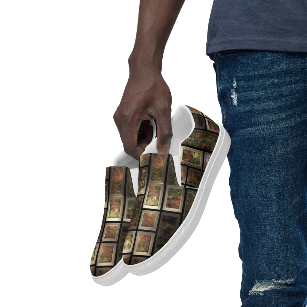 Curated Wilds on Men's Slip-On Canvas Shoes — Left Front