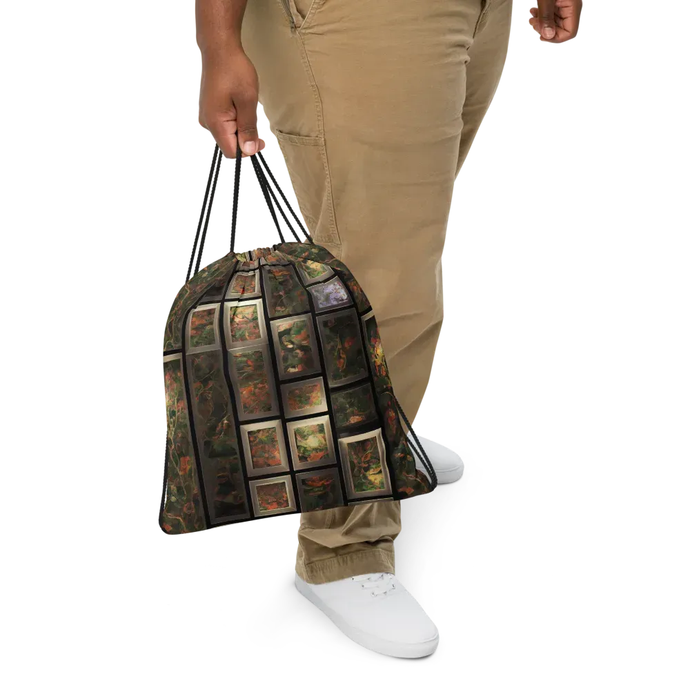 Curated Wilds on Drawstring Bag — Front